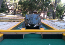 Crocodile mini golf obstacle